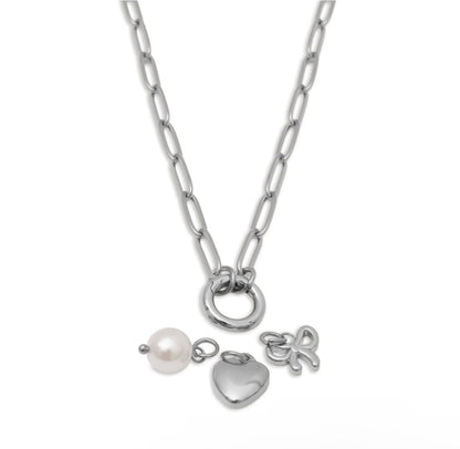 d i y | bow edition | charm necklace set