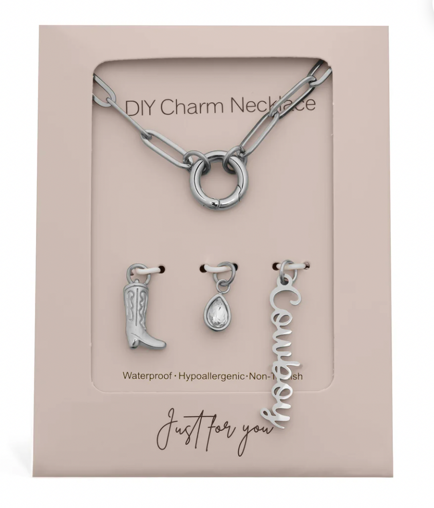 d i y | charm necklace set | cowboy edition