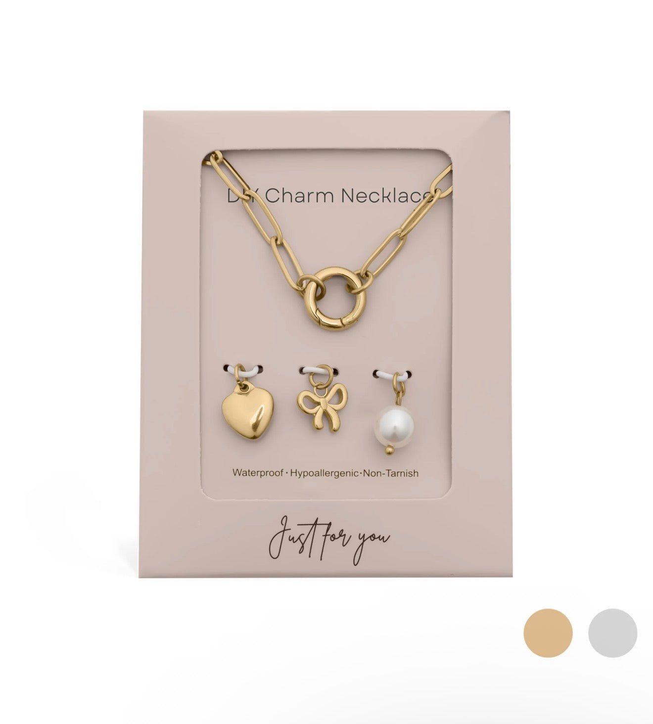 d i y | bow edition | charm necklace set