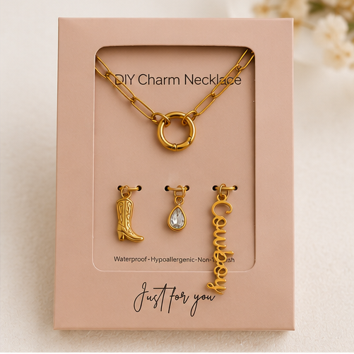 d i y | charm necklace set | cowboy edition