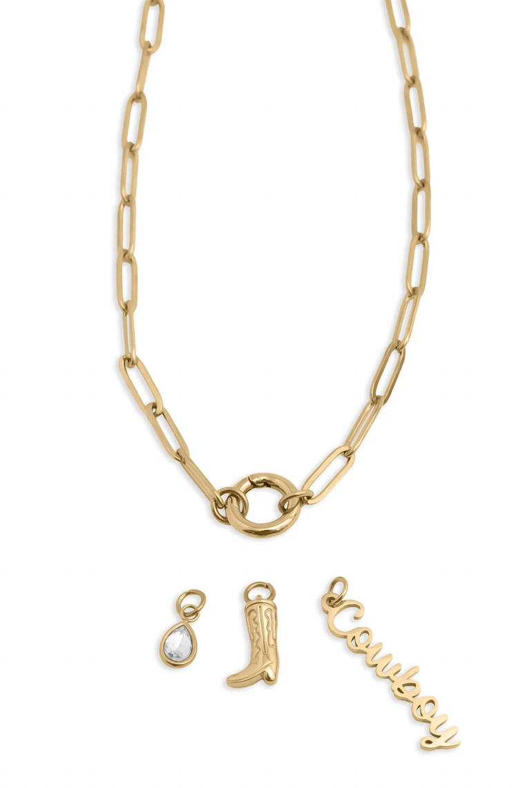 d i y | charm necklace set | cowboy edition