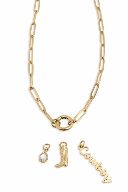 d i y | charm necklace set | cowboy edition